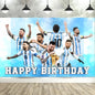 Soccer Birthday Party Backdrop Football Field Photo Background Decorations Photo Booth Props Banner Curtains Stand Screen