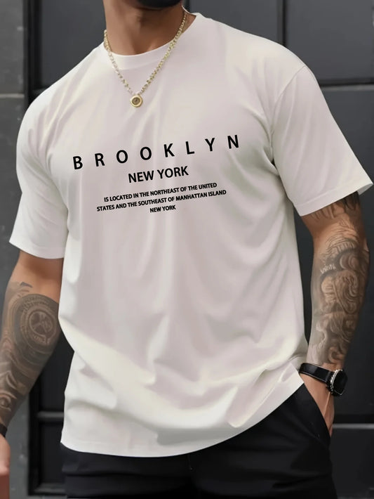 Summer men's 100% pure cotton casual loose  short sleeved T-shirt top