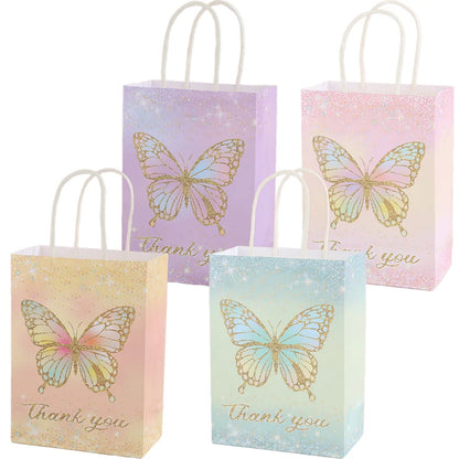 1set Pink Butterfly Balloons 32inch Number Balloon Set Happy Birthday Butterfly Foil Balloon Baby Shower Birthday Party Decors