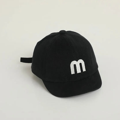 Summer Baby Short Brim Baseball Cap Patchwork Adjustable Mesh Sun Hat For Boy Girl Letter Embroidery Infant Duck Tongue Caps