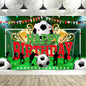 Soccer Birthday Party Backdrop Football Field Photo Background Decorations Photo Booth Props Banner Curtains Stand Screen