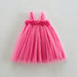 MILANCEL 1-6 Y Girls Dresses  3D Flower A Line Dress for Girls Sleeveless Camisole Mesh Dress