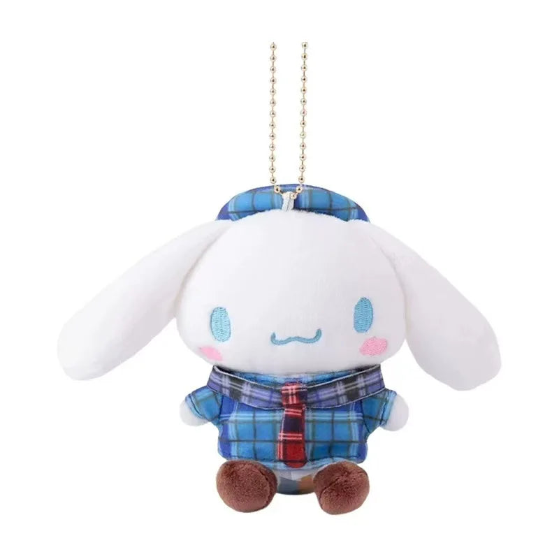 Sanrioed Kawaii Hello Kitty  Kuromi  Plush Doll Toys Pendant Cute Plush  Keychain Bag Pendant Christmas Gifts12CM