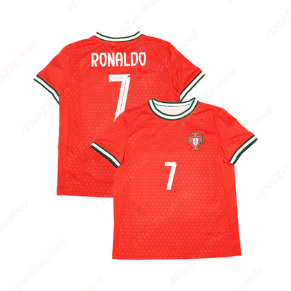 Portugal national team 2025 shirt Unisex Casual Tee Faddish Comfortable T-Shirt Streetwear Classic Print Adult&Kid Sportswear