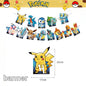 Pokemon Happy Birthday Banner Party Decoration Pikachu Flag banner Baby Shower Kids Boys Favors Gifts