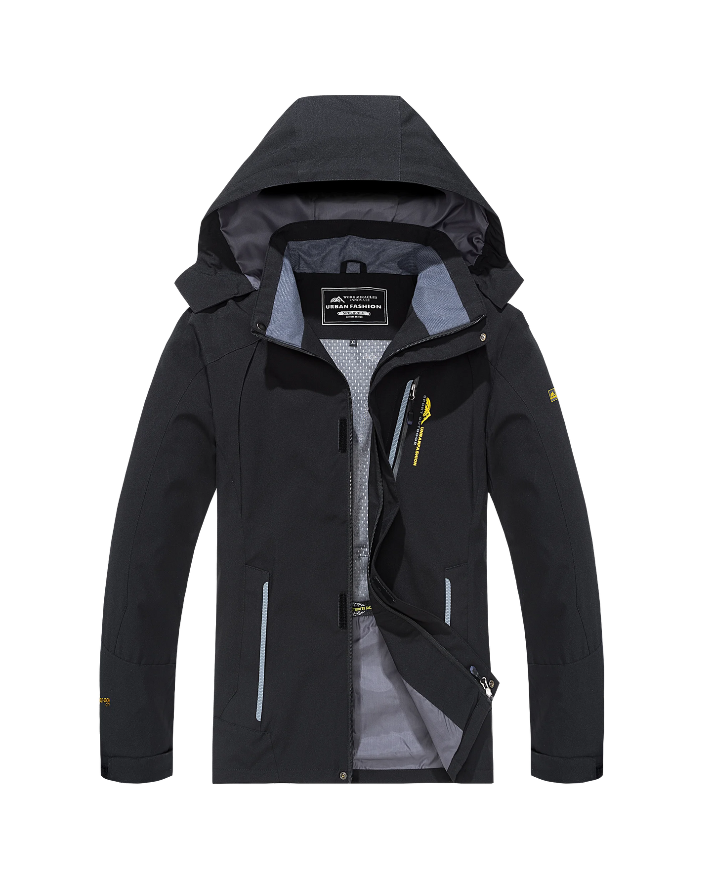 Men's Waterproof Jacket Large Size Windproof Windbreaker Camping Hunting Running Trekking Fishing Coat Men Outdoor