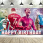 Soccer Birthday Party Backdrop Football Field Photo Background Decorations Photo Booth Props Banner Curtains Stand Screen