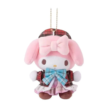 Sanrioed Kawaii Hello Kitty  Kuromi  Plush Doll Toys Pendant Cute Plush  Keychain Bag Pendant Christmas Gifts12CM