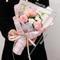 Graduation Bouquet 2025 Crochet Flowers Bouquet Knitted Flowers Artificial Flower Wedding Gift for Guests Valentine's Day Gift