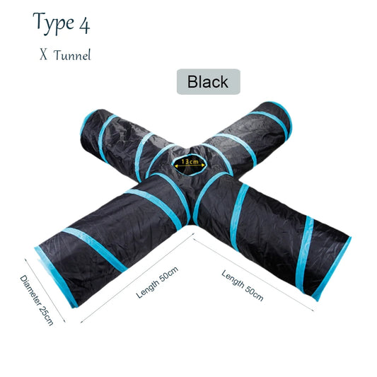 Foldable Sphynx Cat Tube Tunel