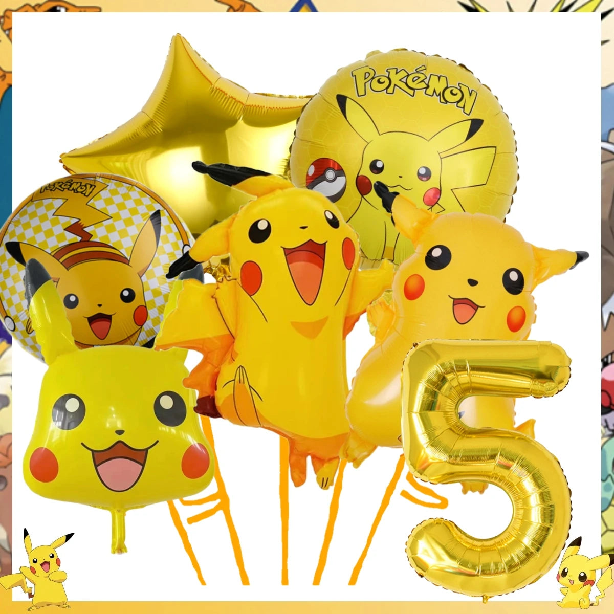 Pokemon Birthday Party Decor Pikachu Disposable Tableware Tablecloth Cup Plate Napkin Balloons Baby Shower Kids Party