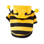 Bee Pet Puppy Coat Apparel Outfit，Dog Hoodies，Dog Halloween Clothes，Winter Cat Holiday Cosplay Outfit，for Small Medium Dogs Cats