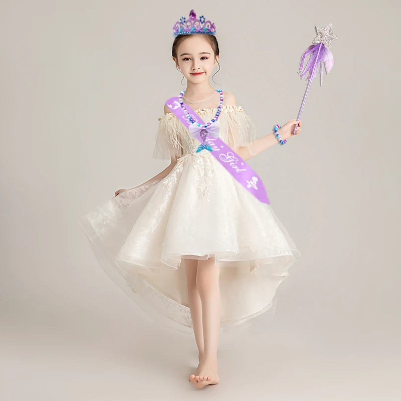 156*9.5cm Mermaid Birthday Girl Shoulder Strap Mermaid Party Crown