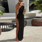 Summer Dress Bikinis Cover-ups  Elegant Halter Beachdress