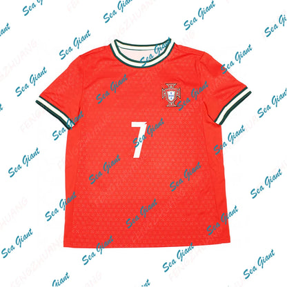 Portugal national team 2025 shirt Unisex Casual Tee Faddish Comfortable T-Shirt Streetwear Classic Print Adult&Kid Sportswear