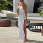 Summer Dress Bikinis Cover-ups  Elegant Halter Beachdress