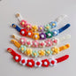 Pet Collar Cat Knitting Collar Small Dog Cat Short Blue and White Cat Flower Bib Pet Bib Photo Accessories Pet Supplies