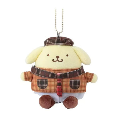 Sanrioed Kawaii Hello Kitty  Kuromi  Plush Doll Toys Pendant Cute Plush  Keychain Bag Pendant Christmas Gifts12CM