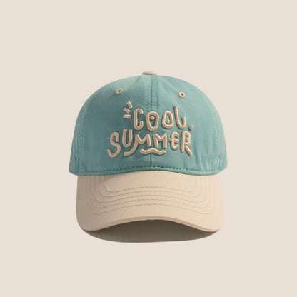 Contrasting Color Children Baseball Hat Kids Sun Shading Duck Tongue Cap Fashion Embroidery Baby Duckbill Hats 2-7Year Boys Girl