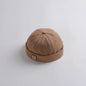 Washed Denim Baby Brimless Hat Retro Letter Embroidered Melon Cap for Infant Boy Girl Summer Adjustable Kids Docker Caps