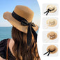Korean Bow Straw Hat